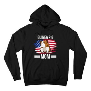 USA Flag 4th Of July Mother's Day Merica Guinea Pig Mom Hoodie