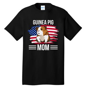 USA Flag 4th Of July Mother's Day Merica Guinea Pig Mom Tall T-Shirt