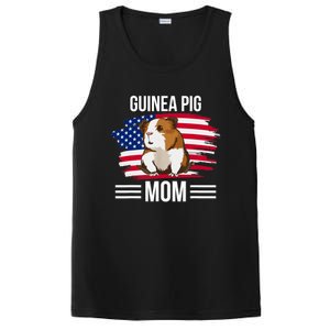 USA Flag 4th Of July Mother's Day Merica Guinea Pig Mom PosiCharge Competitor Tank