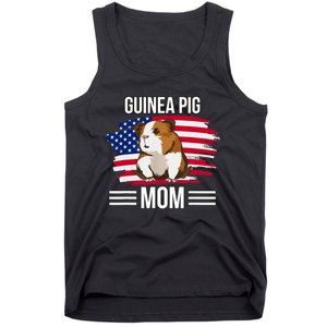 USA Flag 4th Of July Mother's Day Merica Guinea Pig Mom Tank Top