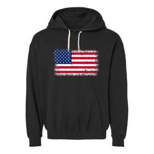 Us Flag 4th Of July Usa Flag American Flag Garment-Dyed Fleece Hoodie