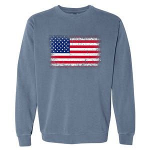 Us Flag 4th Of July Usa Flag American Flag Garment-Dyed Sweatshirt