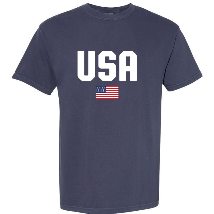 US Flag 4th Of July Memorial Day American Pride Garment-Dyed Heavyweight T-Shirt