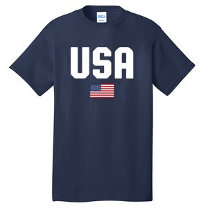 US Flag 4th Of July Memorial Day American Pride Tall T-Shirt