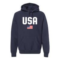 US Flag 4th Of July Memorial Day American Pride Premium Hoodie