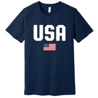 US Flag 4th Of July Memorial Day American Pride Premium T-Shirt