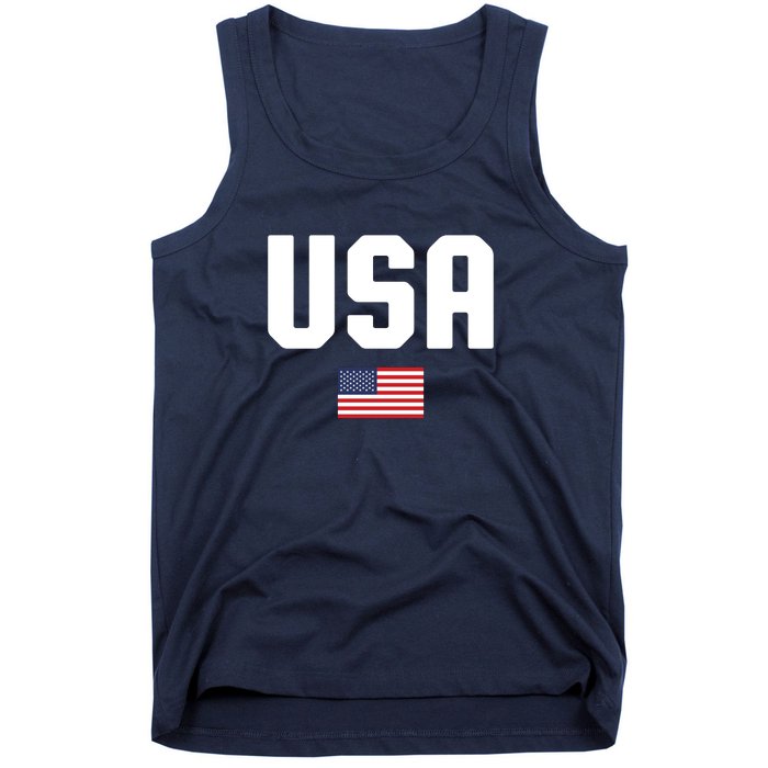 US Flag 4th Of July Memorial Day American Pride Tank Top