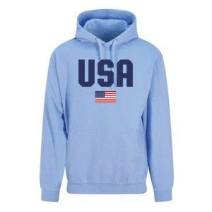 US Flag 4th Of July Memorial Day American Pride Unisex Surf Hoodie