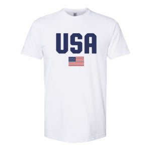 US Flag 4th Of July Memorial Day American Pride Softstyle CVC T-Shirt