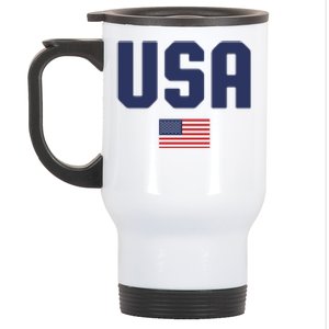 US Flag 4th Of July Memorial Day American Pride Stainless Steel Travel Mug