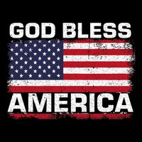 Usa Flag 4th Of July Patriotic God Bless America Long Sleeve Shirt