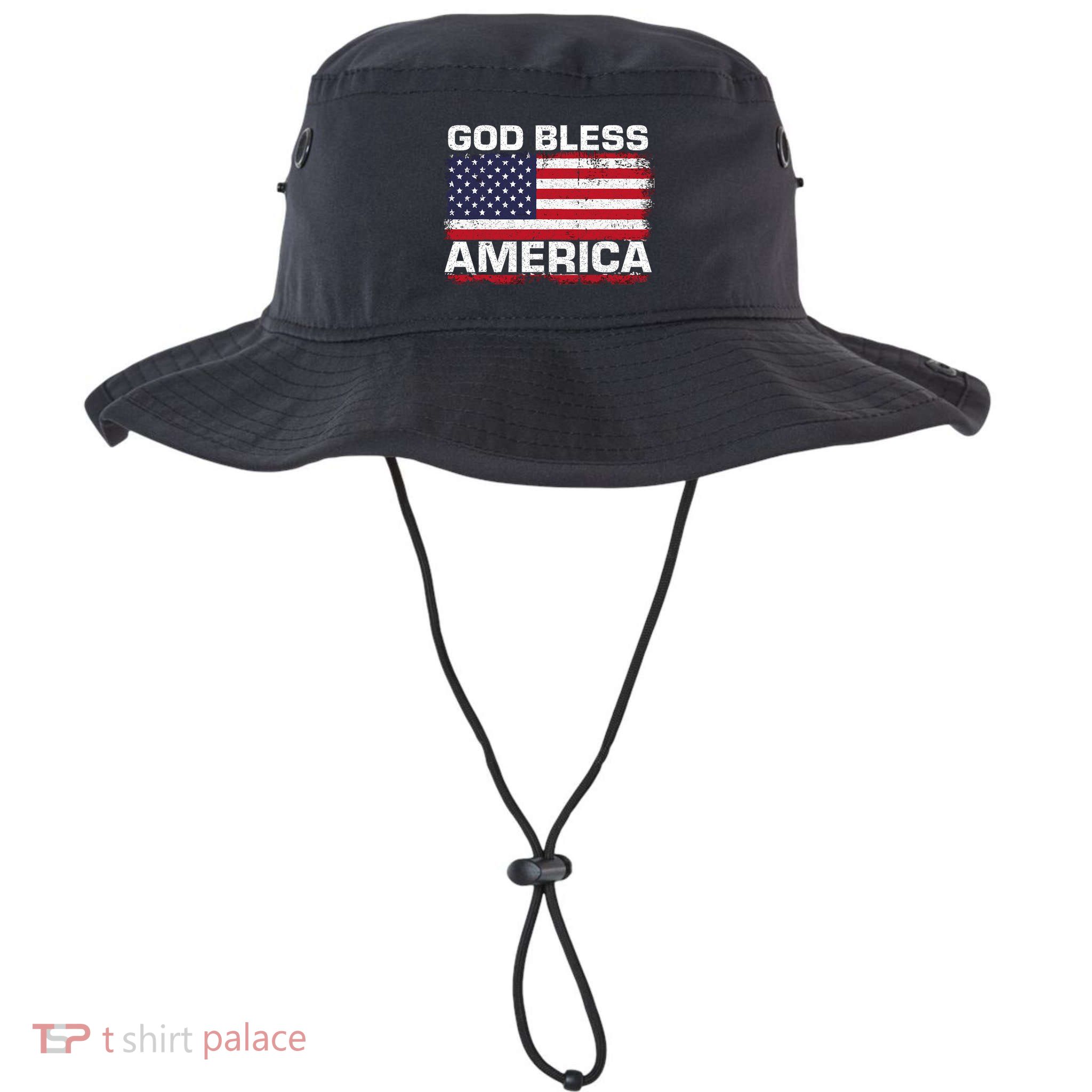 Usa Flag 4th Of July Patriotic God Bless America Bucket Hat