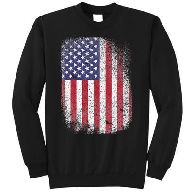 USA Flag 4th July American Red White Blue Star Stripes 4 Day Sweatshirt