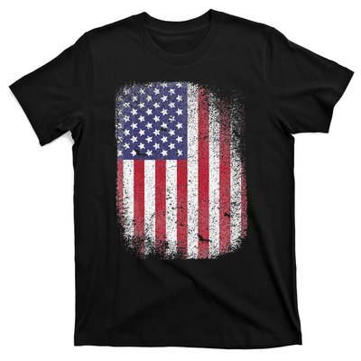 USA Flag 4th July American Red White Blue Star Stripes 4 Day T-Shirt