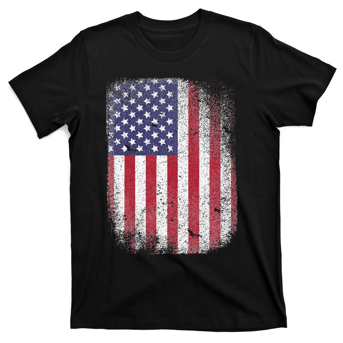 USA Flag 4th July American Red White Blue Star Stripes 4 Day T-Shirt