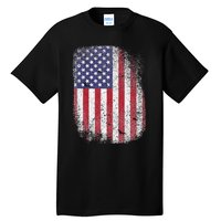 USA Flag 4th July American Red White Blue Star Stripes 4 Day Tall T-Shirt