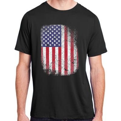 USA Flag 4th July American Red White Blue Star Stripes 4 Day Adult ChromaSoft Performance T-Shirt