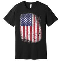 USA Flag 4th July American Red White Blue Star Stripes 4 Day Premium T-Shirt