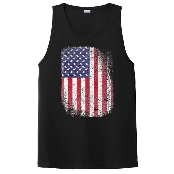 USA Flag 4th July American Red White Blue Star Stripes 4 Day PosiCharge Competitor Tank