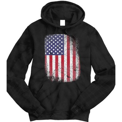 USA Flag 4th July American Red White Blue Star Stripes 4 Day Tie Dye Hoodie