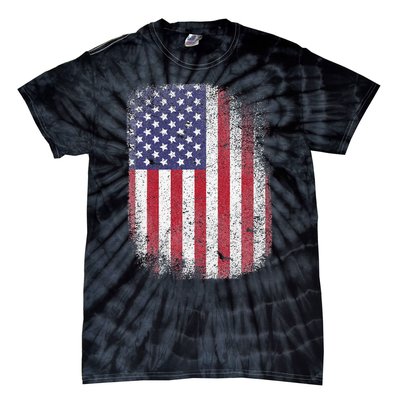 USA Flag 4th July American Red White Blue Star Stripes 4 Day Tie-Dye T-Shirt