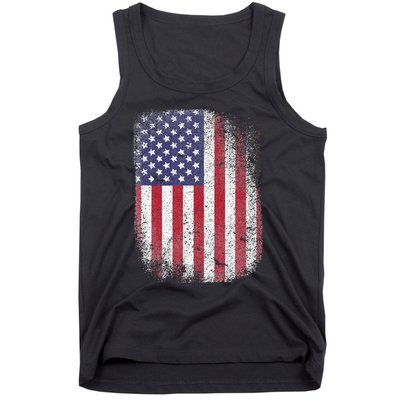 USA Flag 4th July American Red White Blue Star Stripes 4 Day Tank Top