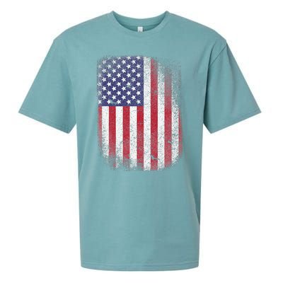 USA Flag 4th July American Red White Blue Star Stripes 4 Day Sueded Cloud Jersey T-Shirt