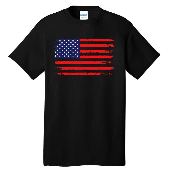 Usa Flag 4th Of July American Flag Tall T-Shirt