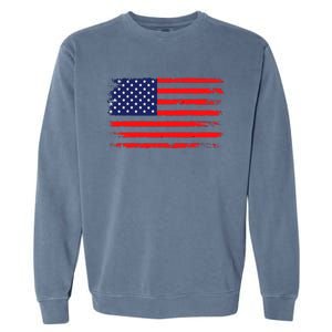 Usa Flag 4th Of July American Flag Garment-Dyed Sweatshirt