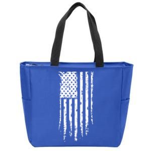 Usa Flag 4th July Distressed United States Us American Flag Cool Gift Zip Tote Bag