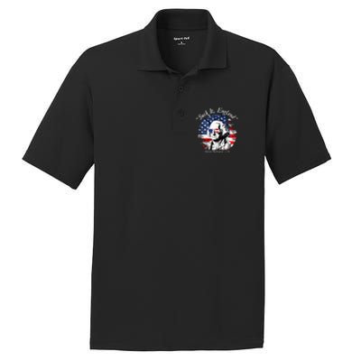 USA Flag 4th of July Suck It England Funny George Washington PosiCharge RacerMesh Polo