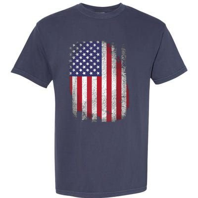 Usa Flag 4th July American Red White Blue Star Stripes 4 Day Garment-Dyed Heavyweight T-Shirt