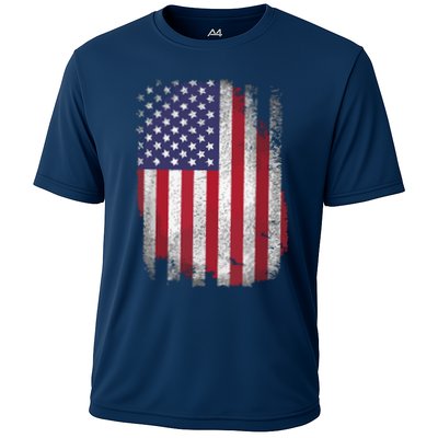 Usa Flag 4th July American Red White Blue Star Stripes 4 Day Performance Shirt