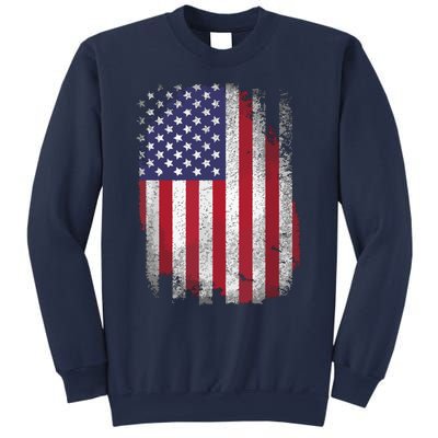 Usa Flag 4th July American Red White Blue Star Stripes 4 Day Sweatshirt