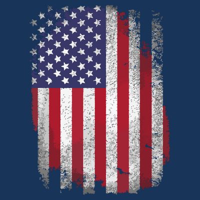 Usa Flag 4th July American Red White Blue Star Stripes 4 Day T-Shirt