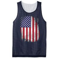 Usa Flag 4th July American Red White Blue Star Stripes 4 Day Mesh Reversible Basketball Jersey Tank