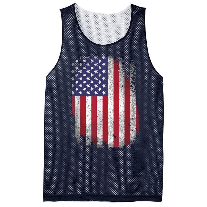 Usa Flag 4th July American Red White Blue Star Stripes 4 Day Mesh Reversible Basketball Jersey Tank