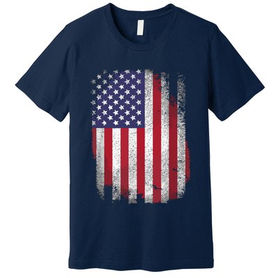 Usa Flag 4th July American Red White Blue Star Stripes 4 Day Premium T-Shirt