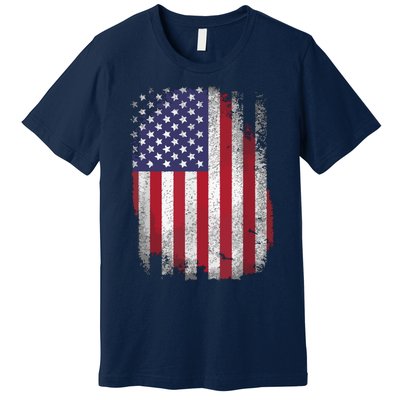 Usa Flag 4th July American Red White Blue Star Stripes 4 Day Premium T-Shirt