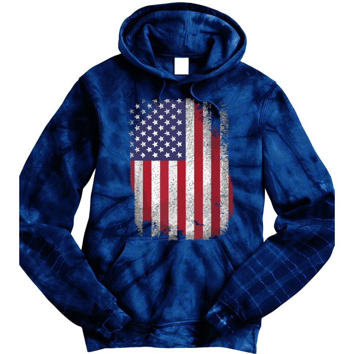 Usa Flag 4th July American Red White Blue Star Stripes 4 Day Tie Dye Hoodie