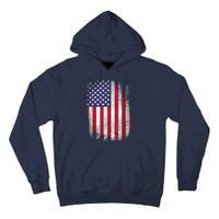 Usa Flag 4th July American Red White Blue Star Stripes 4 Day Tall Hoodie