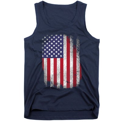 Usa Flag 4th July American Red White Blue Star Stripes 4 Day Tank Top