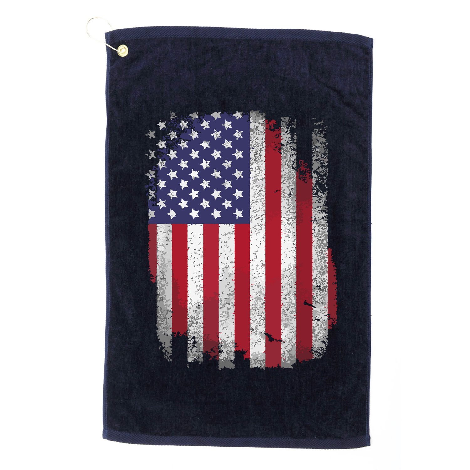 Usa Flag 4th July American Red White Blue Star Stripes 4 Day Golf Towel