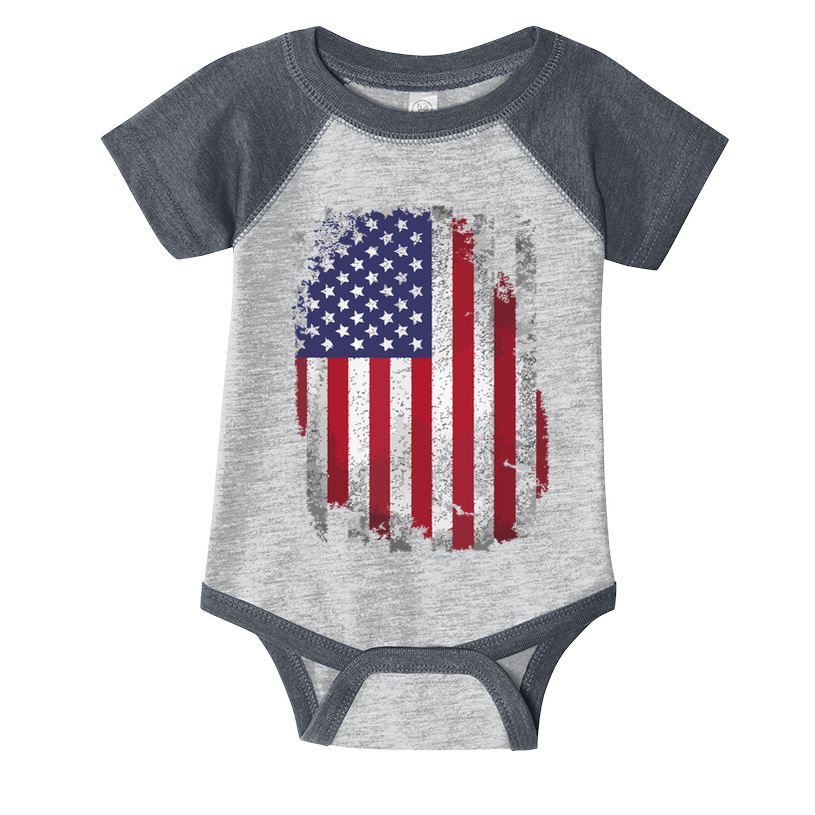 Usa Flag 4th July American Red White Blue Star Stripes 4 Day Infant Baby Jersey Bodysuit
