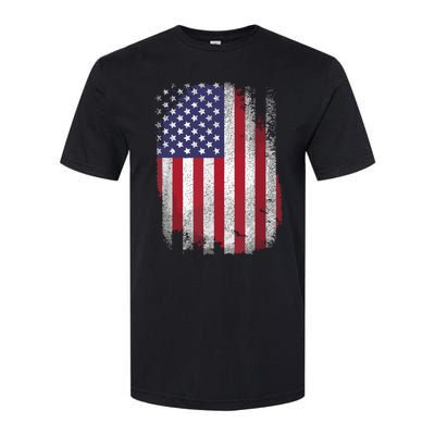 Usa Flag 4th July American Red White Blue Star Stripes 4 Day Softstyle CVC T-Shirt