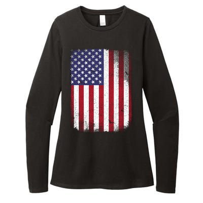 Usa Flag 4th July American Red White Blue Star Stripes 4 Day Womens CVC Long Sleeve Shirt