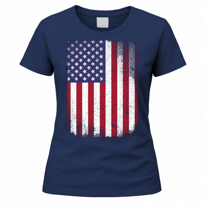 Usa Flag 4th July American Red White Blue Star Stripes 4 Day Women's T-Shirt