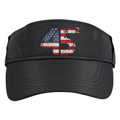 USA Flag 45 2 Trump Adult Drive Performance Visor