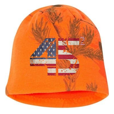 USA Flag 45 2 Trump Kati - Camo Knit Beanie