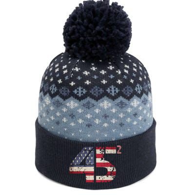 USA Flag 45 2 Trump The Baniff Cuffed Pom Beanie